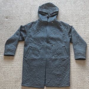 lululemon athletica Gray Hooded Trench Coat